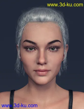 3D打印模型LL Hair for Genesis 8 Females的图片