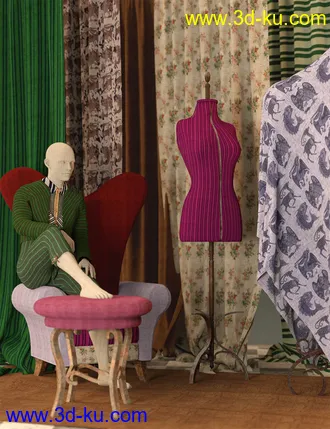 3D打印模型Lovely Linen For Iray的图片