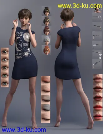 3D打印模型Luoqu for Genesis 8.1 Female的图片