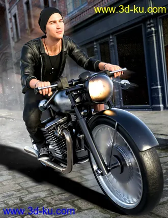 3D打印模型M3D CafeRacer Vintage MotorBike的图片