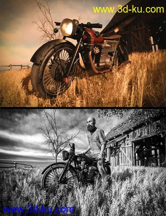 3D打印模型M3D CafeRacer Vintage MotorBike的图片