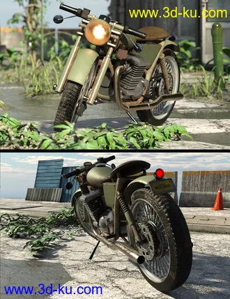 3D打印模型M3D CafeRacer Vintage MotorBike的图片