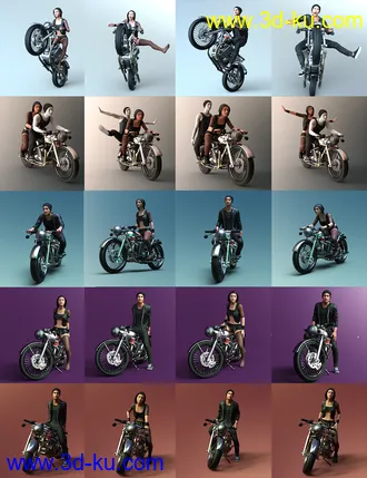 3D打印模型M3D CafeRacer Vintage MotorBike的图片