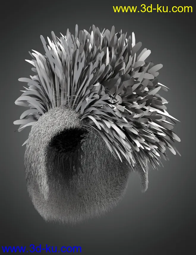 M3D Tough Guy Hair Set Genesis 8.1 Males模型的图片6