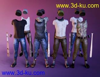 3D打印模型M3D Tough Guy Outfit for Genesis 8.1 Males的图片