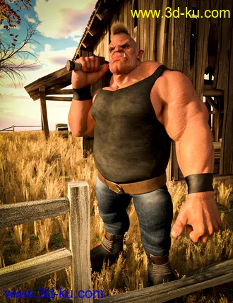 3D打印模型M3D Tough Guy Outfit for Genesis 8.1 Males的图片
