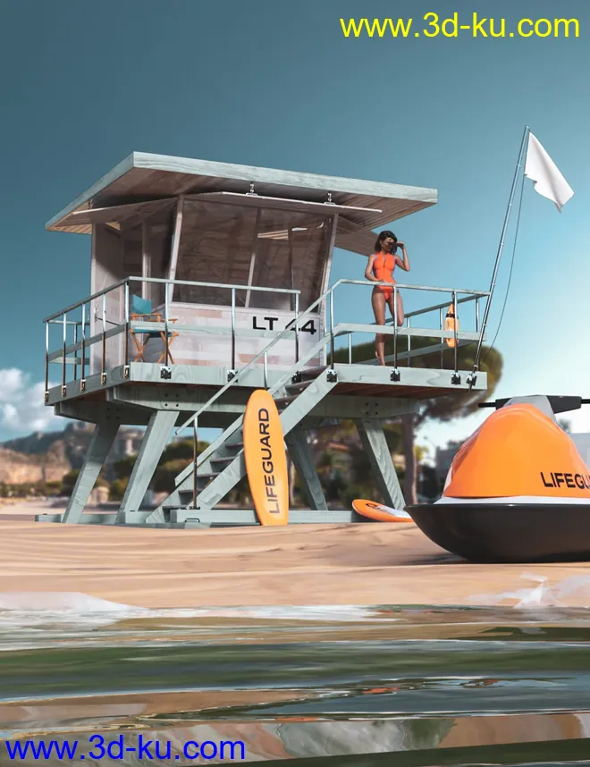 M8 Lifeguard Tower模型的图片1