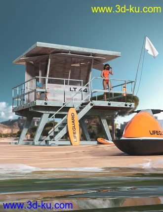 3D打印模型M8 Lifeguard Tower的图片