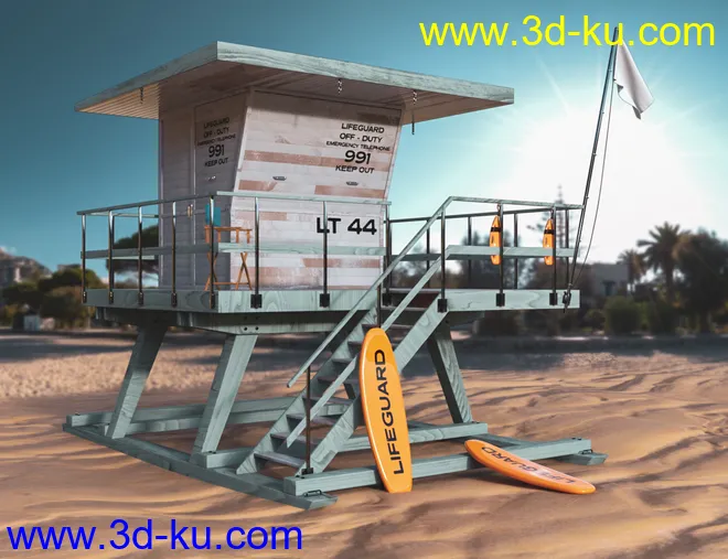 M8 Lifeguard Tower模型的图片3