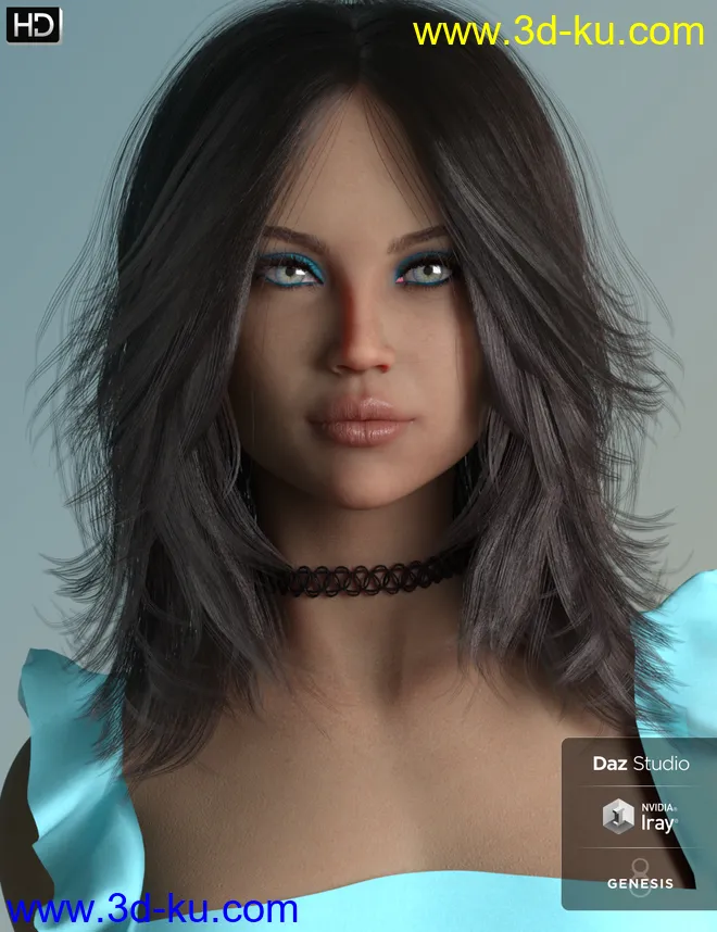 Mafalda HD for Genesis 8 Female模型的图片2