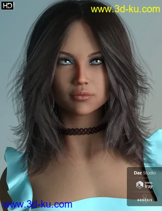 3D打印模型Mafalda HD for Genesis 8 Female的图片
