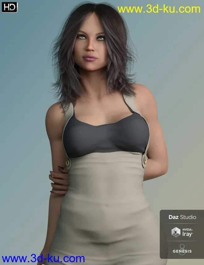 Mafalda HD for Genesis 8 Female模型的图片3