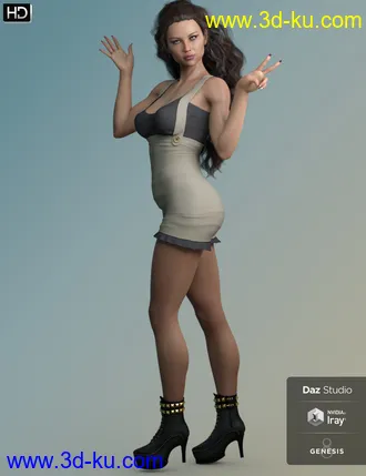 3D打印模型Mafalda HD for Genesis 8 Female的图片