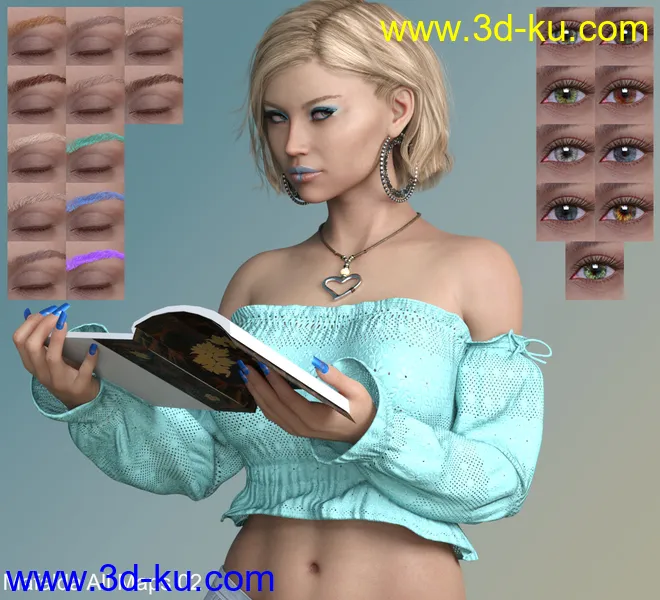 Mafalda HD for Genesis 8 Female模型的图片7