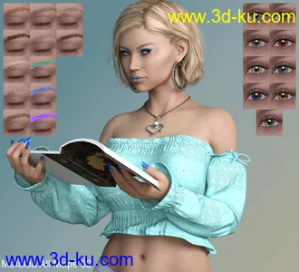 3D打印模型Mafalda HD for Genesis 8 Female的图片