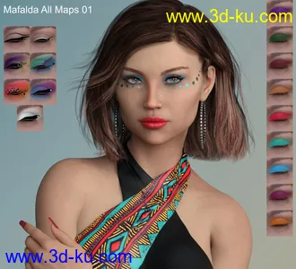 3D打印模型Mafalda HD for Genesis 8 Female的图片
