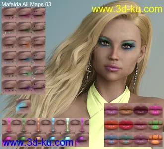 3D打印模型Mafalda HD for Genesis 8 Female的图片