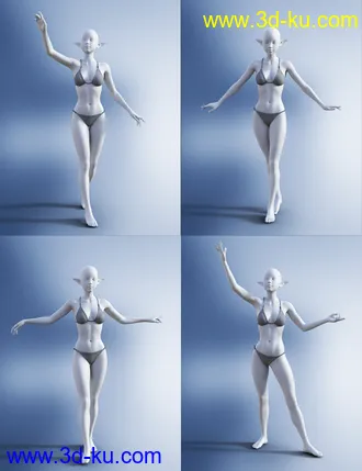 3D打印模型Magical Lady Poses for Genesis 8 Female(s)的图片