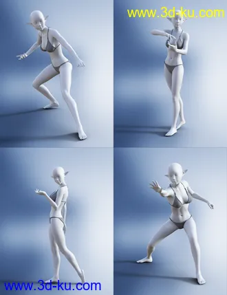 3D打印模型Magical Lady Poses for Genesis 8 Female(s)的图片