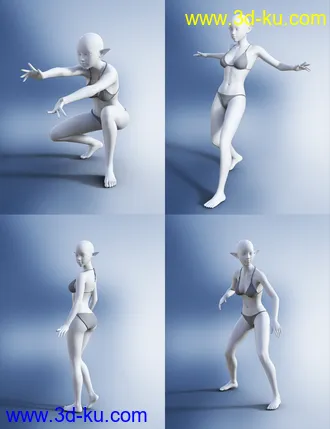 3D打印模型Magical Lady Poses for Genesis 8 Female(s)的图片