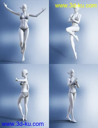3D打印模型Magical Lady Poses for Genesis 8 Female(s)的图片