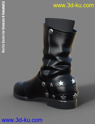 3D打印模型Martin Boots For Genesis 8 Female(s)的图片