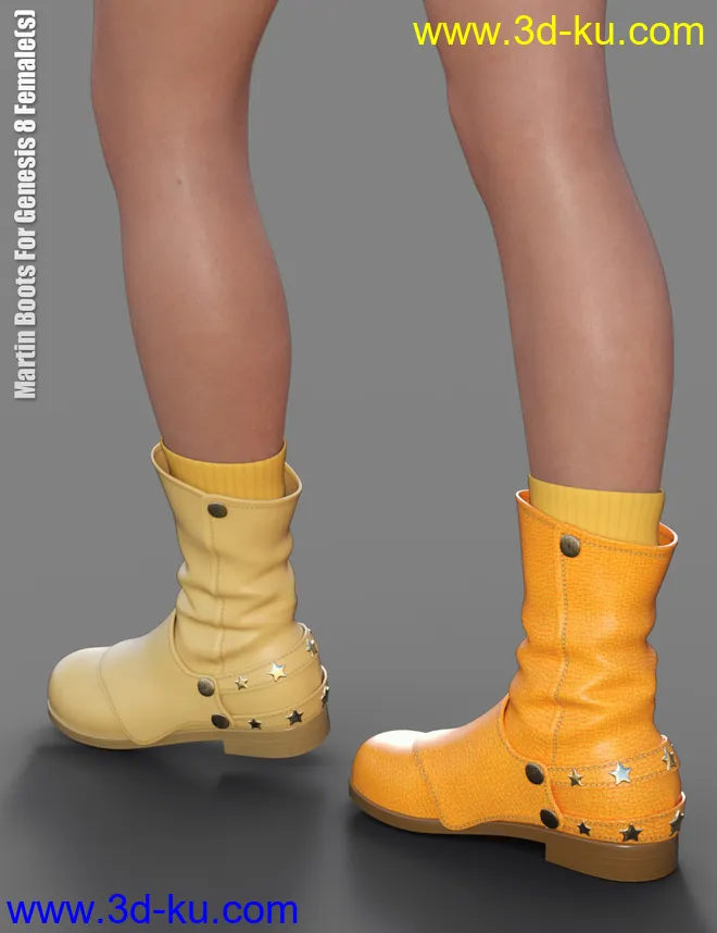 Martin Boots For Genesis 8 Female(s)模型的图片4