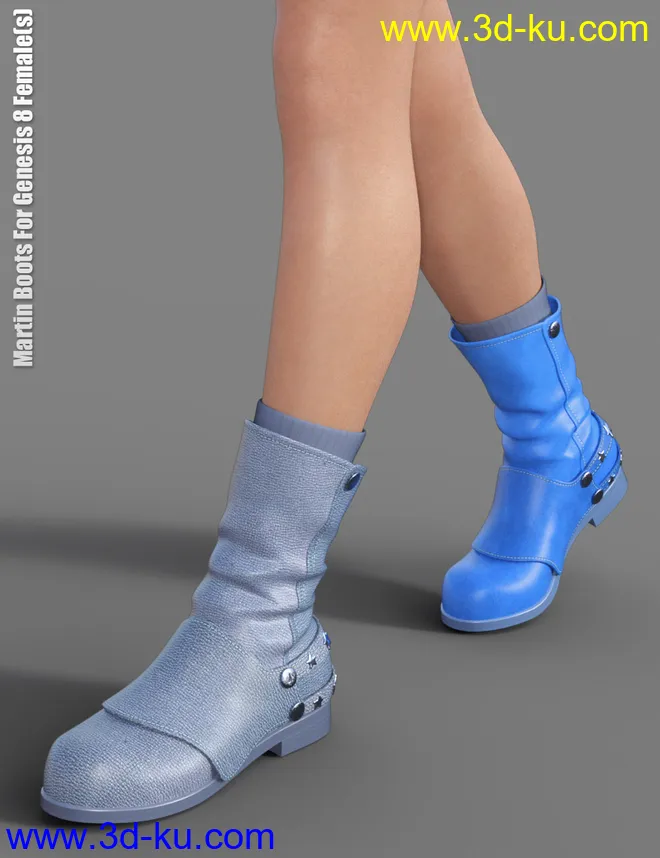 Martin Boots For Genesis 8 Female(s)模型的图片5