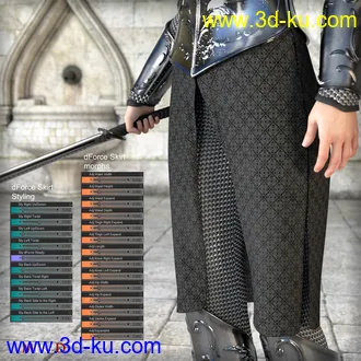 3D打印模型MD dForce HD Elven Royal Armor for Genesis 8 Female(s)的图片