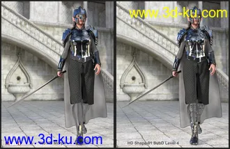 3D打印模型MD dForce HD Elven Royal Armor for Genesis 8 Female(s)的图片