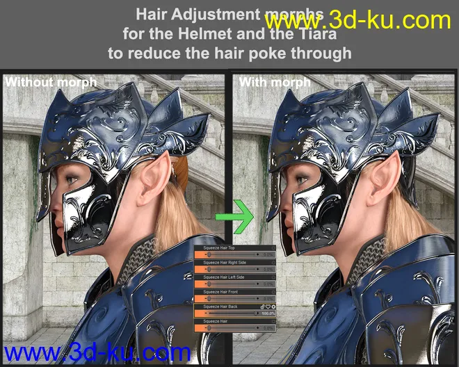 MD dForce HD Elven Royal Armor for Genesis 8 Female(s)模型的图片11