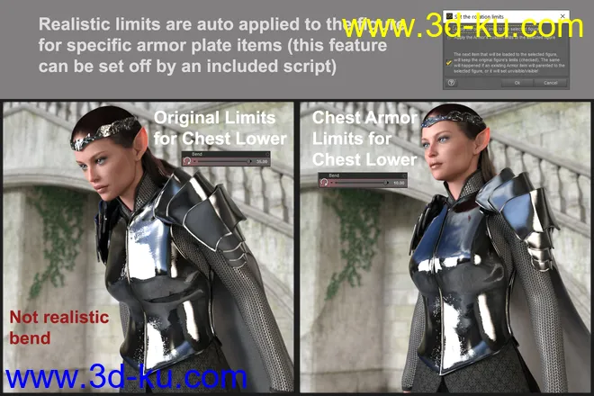 MD dForce HD Elven Royal Armor for Genesis 8 Female(s)模型的图片12