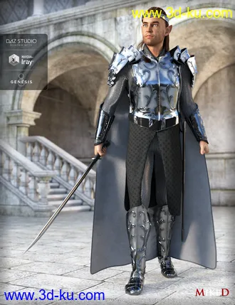 3D打印模型MD dForce HD Elven Royal Armor for Genesis 8 Male(s)的图片
