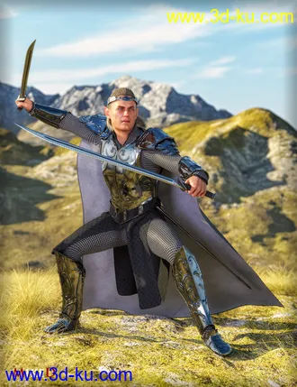 3D打印模型MD dForce HD Elven Royal Armor for Genesis 8 Male(s)的图片
