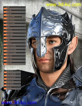 3D打印模型MD dForce HD Elven Royal Armor for Genesis 8 Male(s)的图片