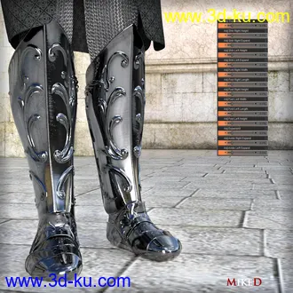 3D打印模型MD dForce HD Elven Royal Armor for Genesis 8 Male(s)的图片