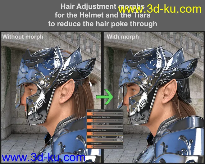 MD dForce HD Elven Royal Armor for Genesis 8 Male(s)模型的图片12