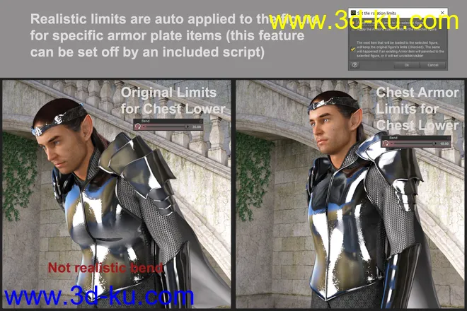 MD dForce HD Elven Royal Armor for Genesis 8 Male(s)模型的图片13