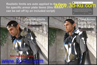 3D打印模型MD dForce HD Elven Royal Armor for Genesis 8 Male(s)的图片
