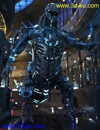 3D打印模型Mecha Dinosaur的图片