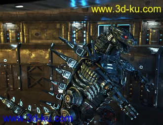 3D打印模型Mecha Dinosaur的图片