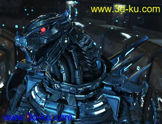 3D打印模型Mecha Dinosaur的图片