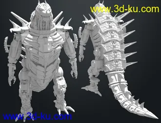3D打印模型Mecha Dinosaur的图片