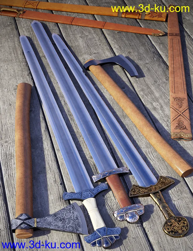 Medieval Weapons 2 Viking Weapons模型的图片1