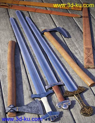 3D打印模型Medieval Weapons 2 Viking Weapons的图片