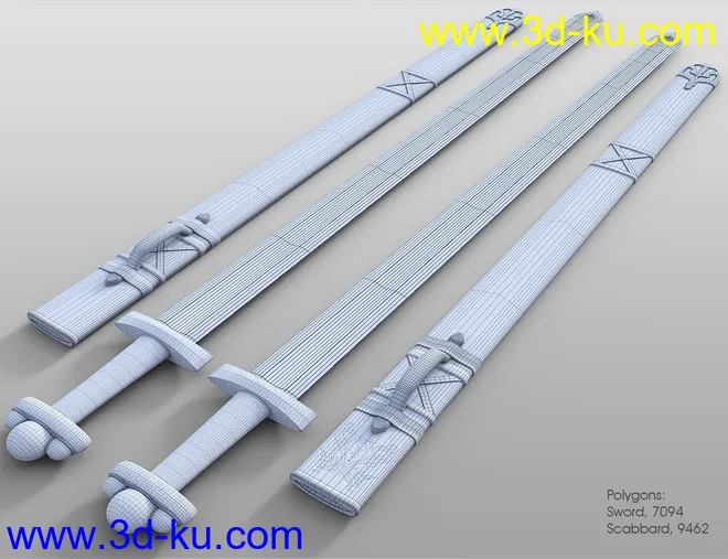 Medieval Weapons 2 Viking Weapons模型的图片6
