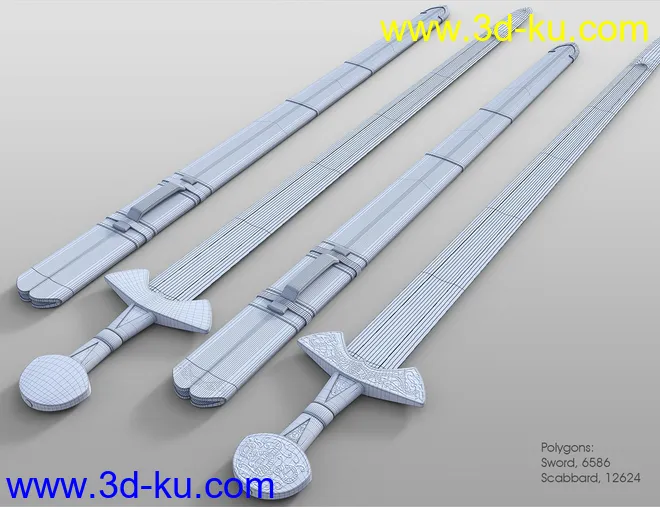 Medieval Weapons 2 Viking Weapons模型的图片8