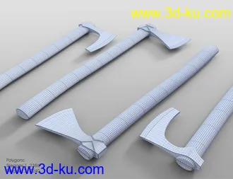 3D打印模型Medieval Weapons 2 Viking Weapons的图片
