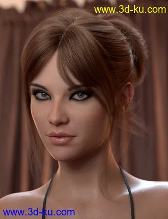 3D打印模型MEGA Updo 2 Hair for Genesis 8 and 8.1 Females的图片