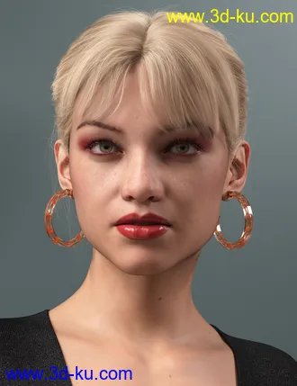 3D打印模型MEGA Updo 2 Hair for Genesis 8 and 8.1 Females的图片
